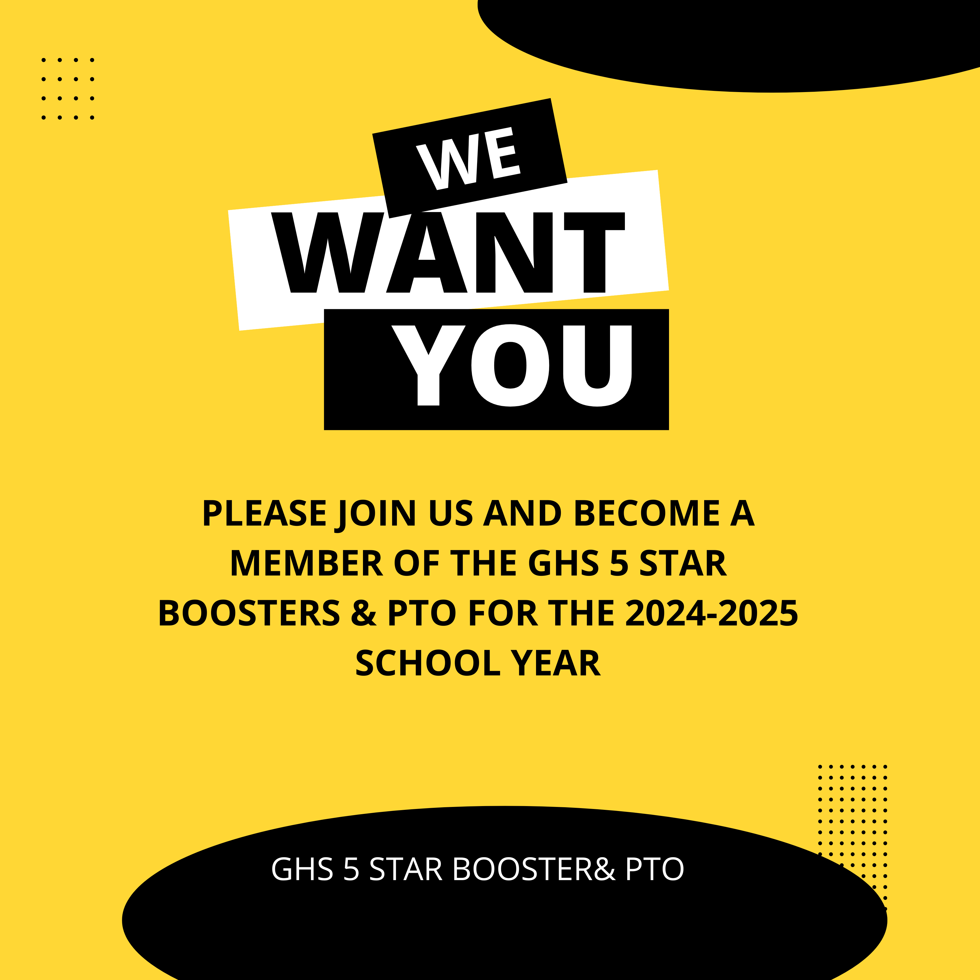 Join the GHS 5 Star Boosters & PTO